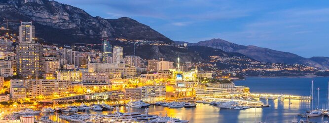 Trip Rundreisen Ferienhaus Monaco - Genießen Sie die Fahrt Ihres Lebens am Steuer eines feurigen Lamborghini oder rassigen Ferrari. Starten Sie Ihre Spritztour in Monaco und lassen Sie das Fürstentum unter den vielen bewundernden Blicken der Passanten hinter sich. Cruisen Sie auf den wunderschönen Küstenstraßen der Côte d’Azur und den herrlichen Panoramastraßen über und um Monaco. Erleben Sie die unbeschreibliche Erotik dieses berauschenden Fahrgefühls, spüren Sie die Power & Kraft und das satte Brummen & Vibrieren der Motoren. Erkunden Sie als Pilot oder Co-Pilot in einem dieser legendären Supersportwagen einen Abschnitt der weltberühmten Formel-1-Rennstrecke in Monaco. Nehmen Sie als Erinnerung an diese Challenge ein persönliches Video oder Zertifikat mit nach Hause. Die beliebtesten Orte für Ferien in Monaco, locken mit besten Angebote für Hotels und Ferienunterkünfte mit Werbeaktionen, Rabatten, Sonderangebote für Monaco Urlaub buchen.
